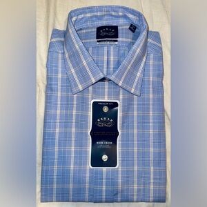 Eagle Shirtmakers Stretch Collar Regular Fit Non-Iron Shirt